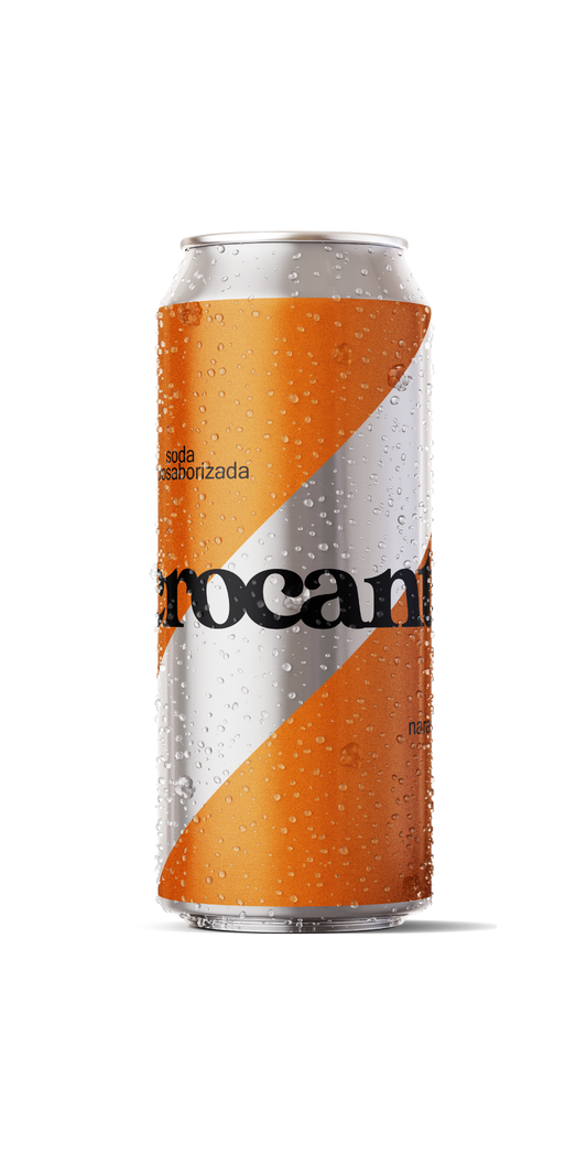 soda crocante naranja x 12 latas 473cc