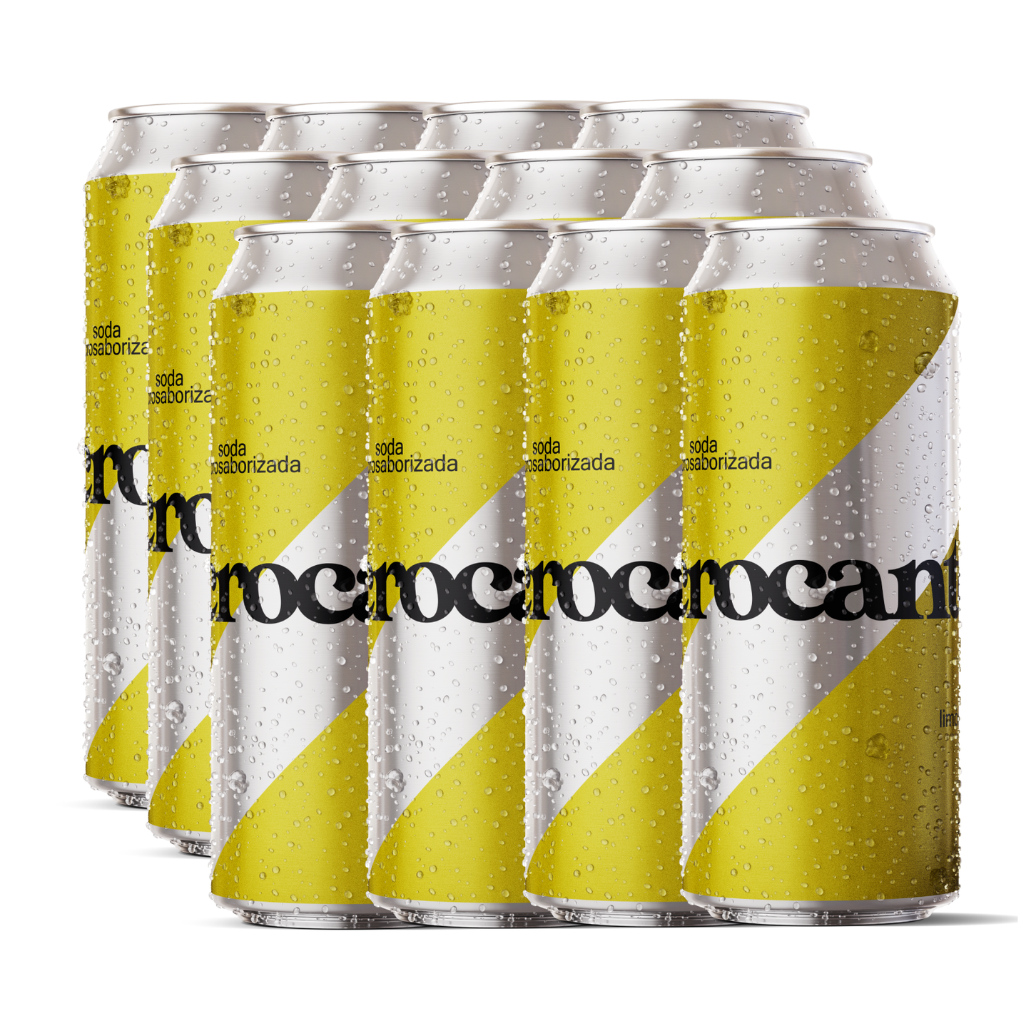 soda crocante limón x 12 latas 473cc