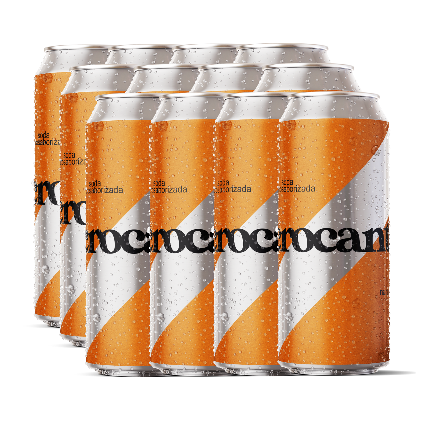 soda crocante naranja x 12 latas 473cc