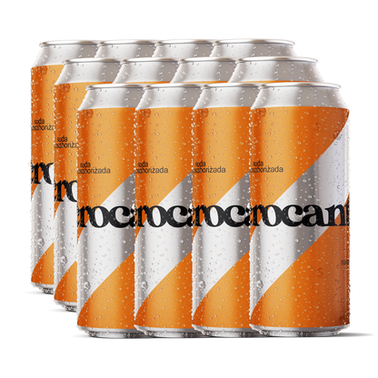 soda crocante naranja x 12 latas 473cc