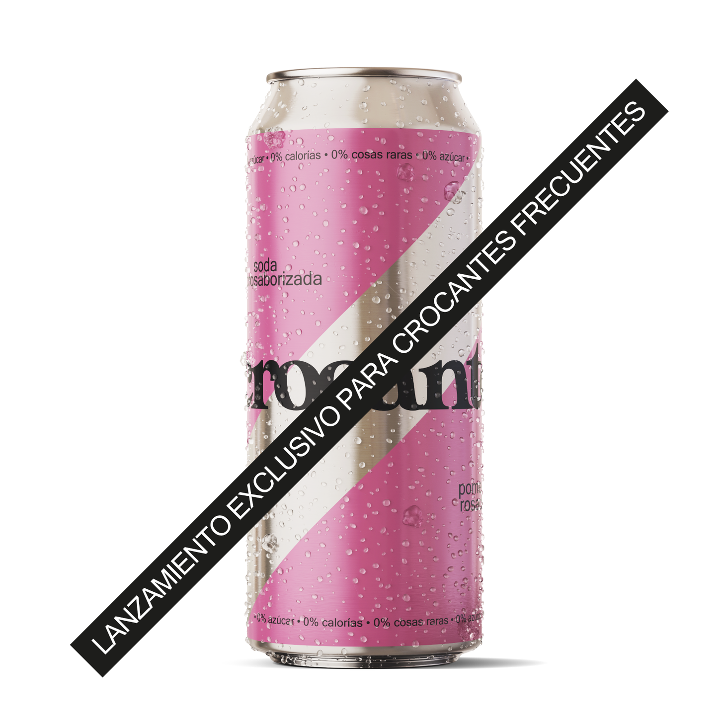 NUEVA soda crocante pomelo rosado x 12 latas 473cc